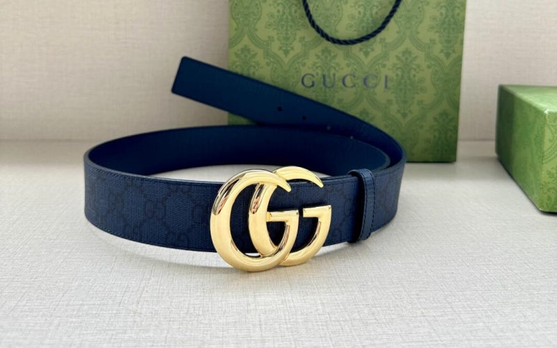 guccissima leather mens blue gucci belt Blue Gucci 105 Cm Gucci Belt Gucci Blue Guccissima Leather Belt