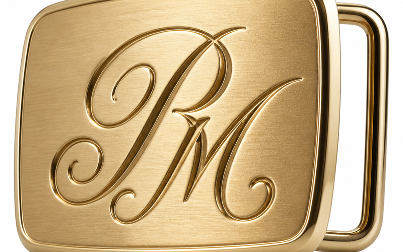 Custom Engraved Belt Buckles: From Initials to Family Crests