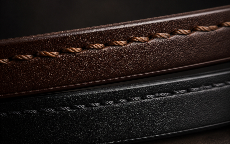 Hidden Stitching vs Visible Stitching on a Belt — and What It Costs