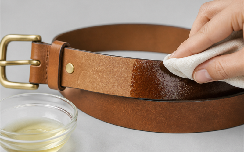 How to Darken (or Lighten) a Full-Grain Leather Belt Safely