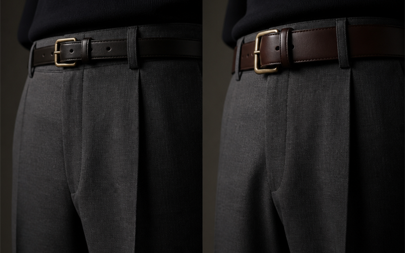 Why Italian Men Prefer 30 mm Belts to American 38 mm Belts