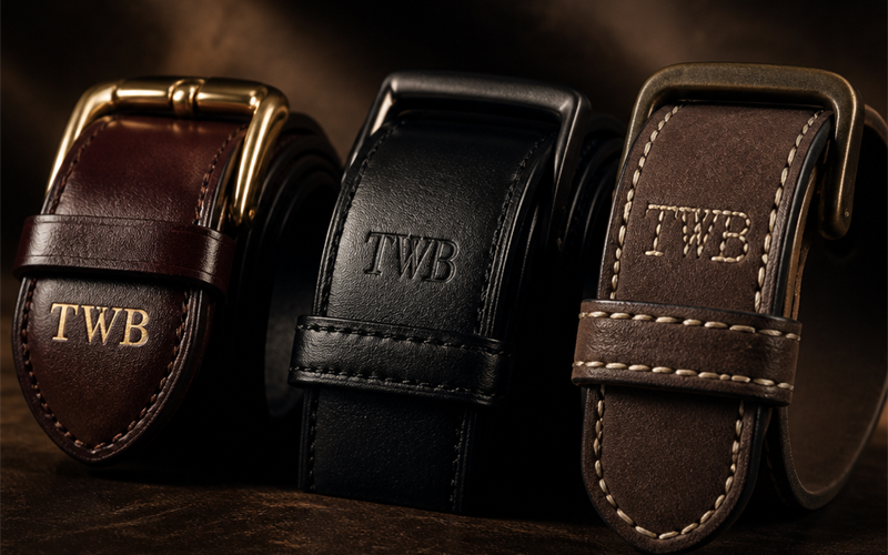 Monogramming a Leather Belt: Stamped, Embossed, or Stitched?