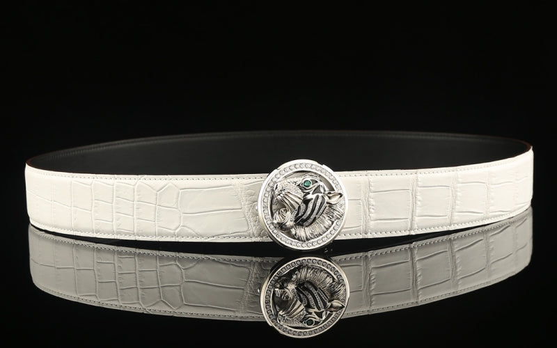 White Crocodile Belt: Golf, Summer & Formal Wear Guide
