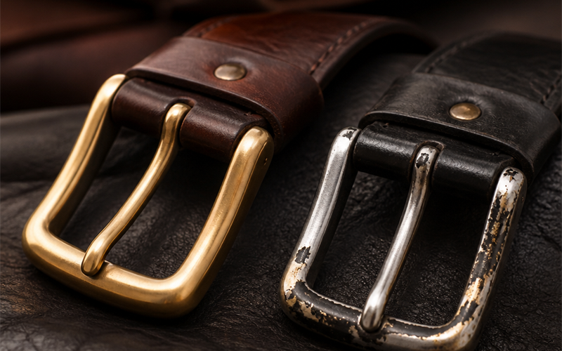 Plated vs Solid Brass Belt Buckles: Which Lasts?
