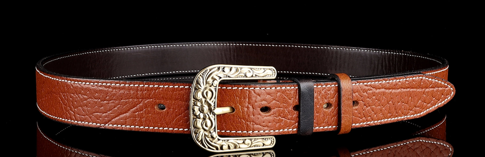 Brass Buckle Belt -Solid Vintage and Unique Brass Buckle Belts