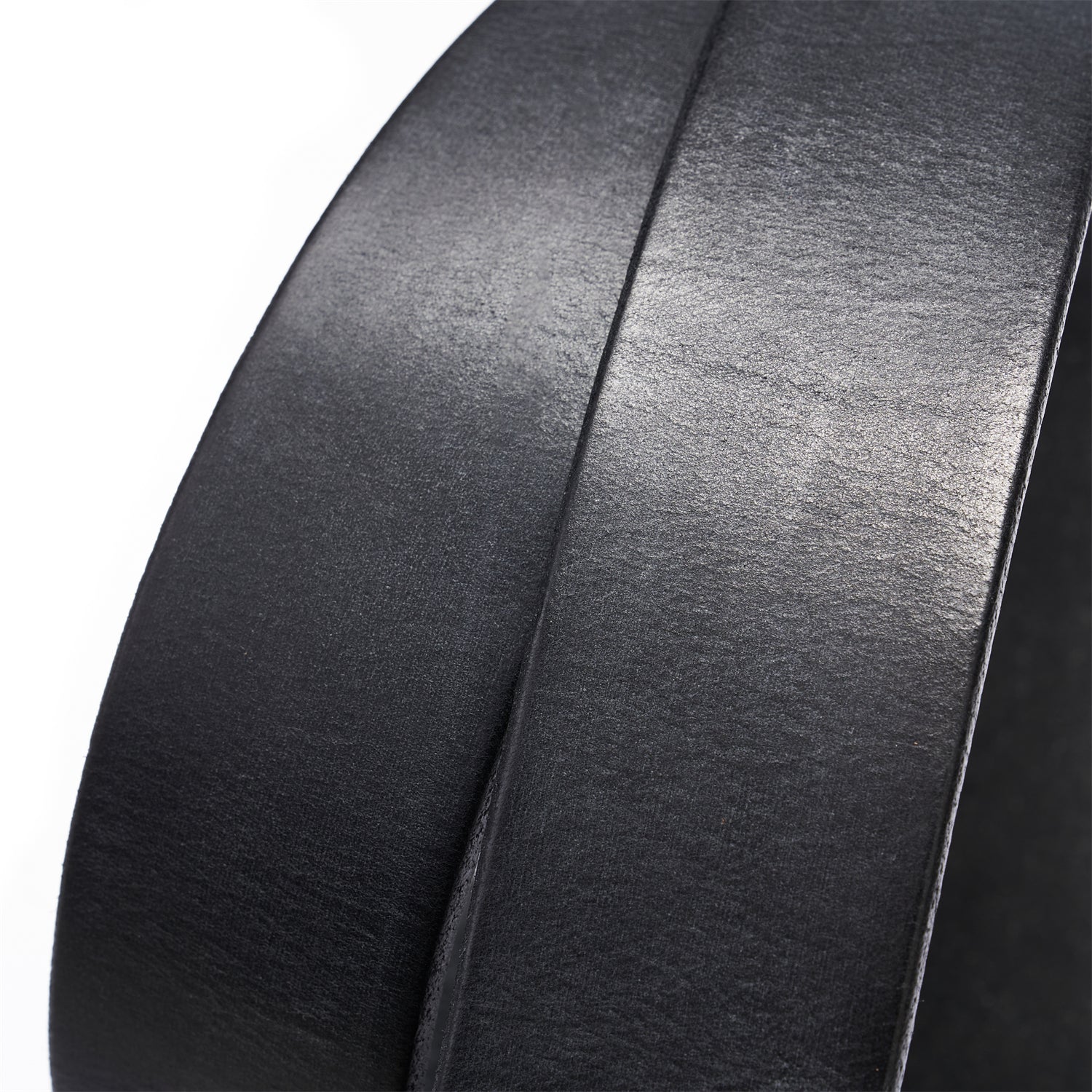 BELTLEY 100% Full-Grain Vintage Black Leather Belt + Solid Brass Buckle | 1.5" | 7 Holes