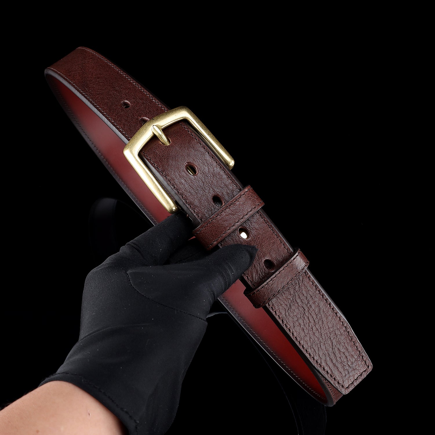 1.5” Brown Casual Everyday Belt — detail close-up | BELTLEY