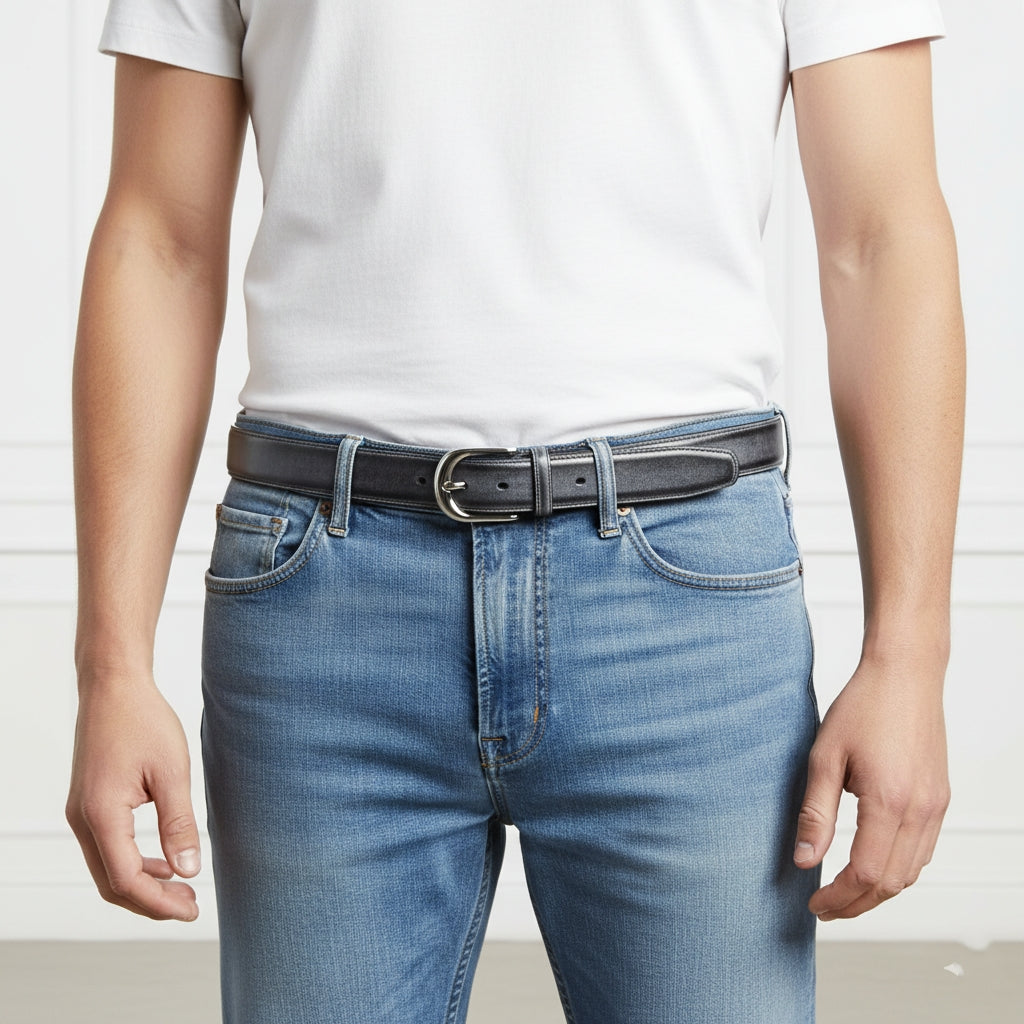 BELTLEY 35mm Waxed Full-Grain Bridle Leather for Men & Women