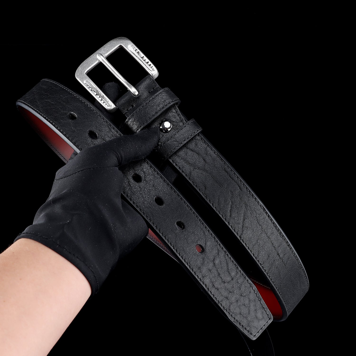 BELTLEY Black Everyday Belt for Men-Full Grain