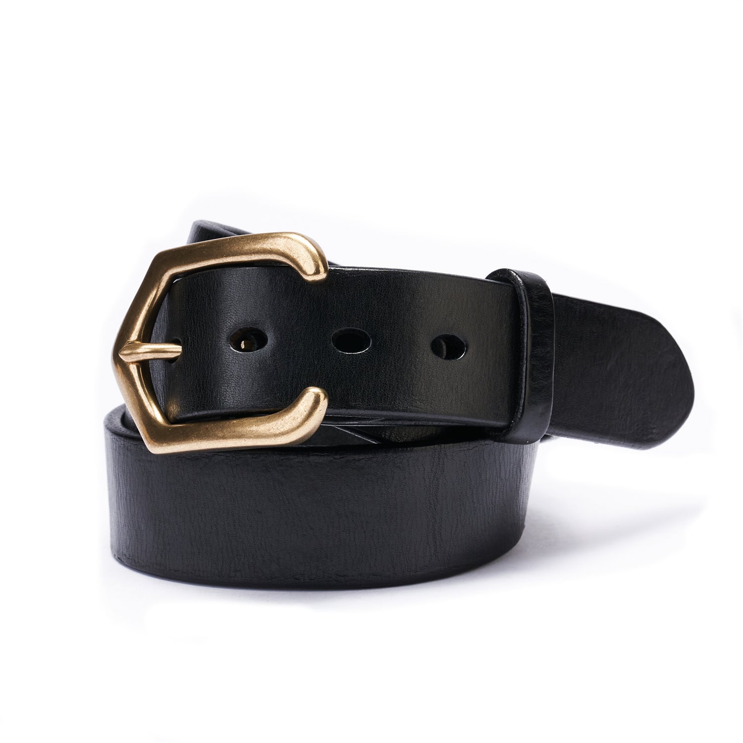 BELTLEY Black Full-Grain Leather Belt – Daily Engineered