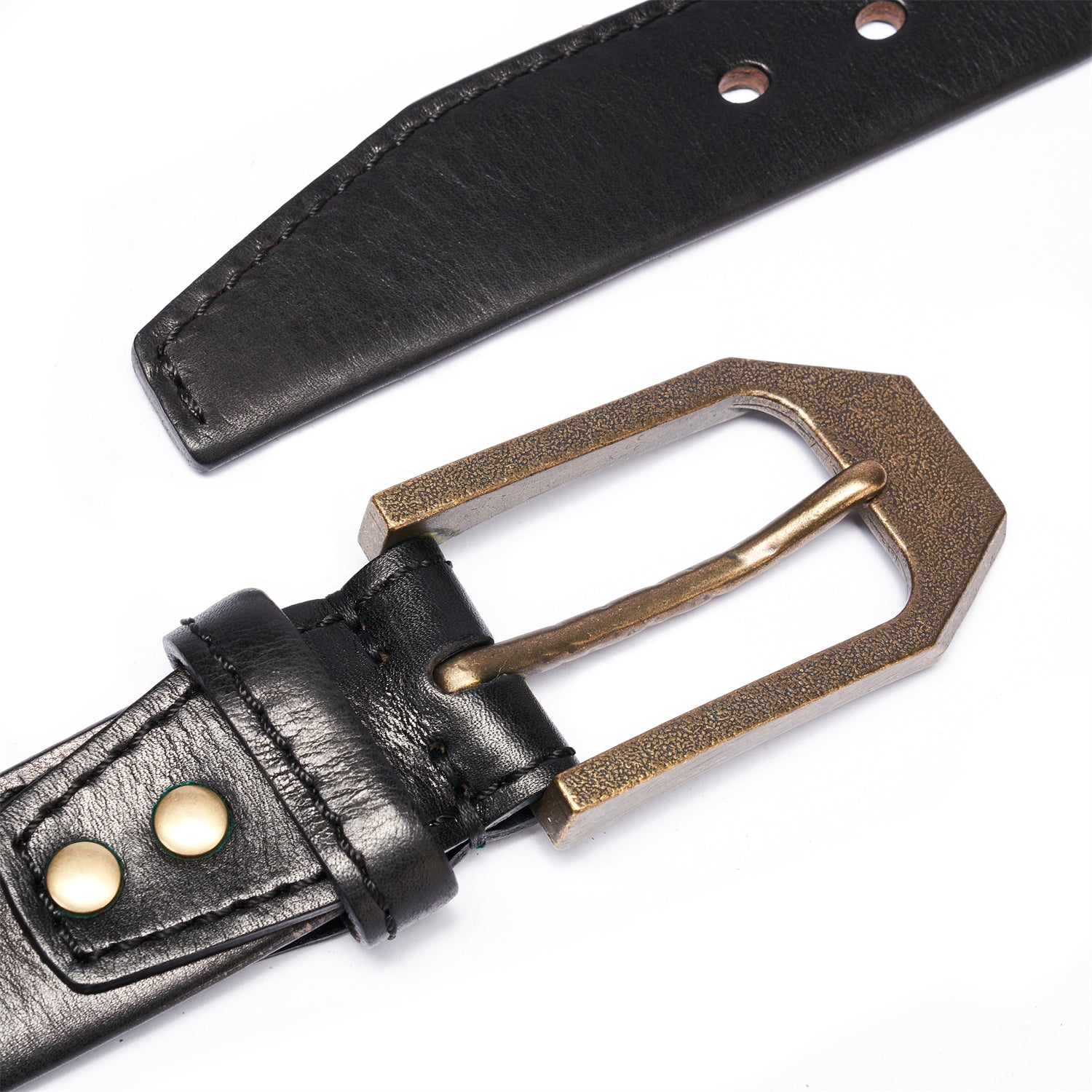BELTLEY Black Heritage Belt 1.5 Super Heavy Duty Full-Grain Leather