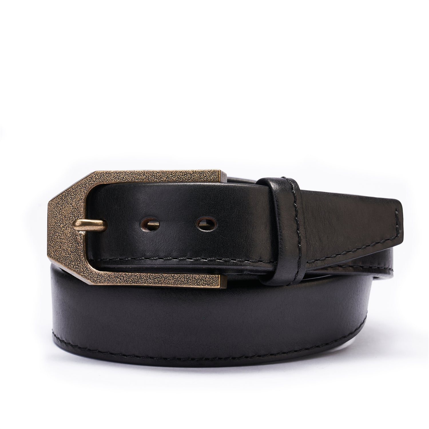 BELTLEY Black Heritage Belt 1.5 Super Heavy Duty Full-Grain Leather