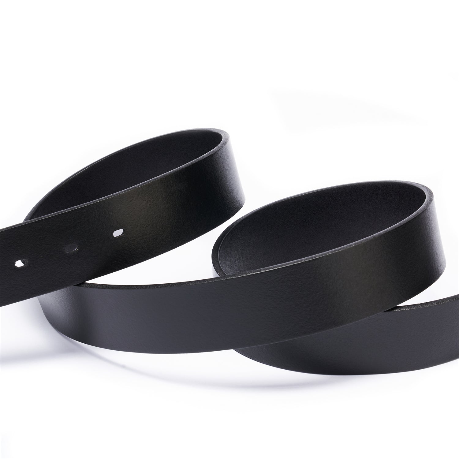 BELTLEY Black Heritage Belt – 38mm Full-Grain Leather with Stainless Steel Buckle-Extra Long