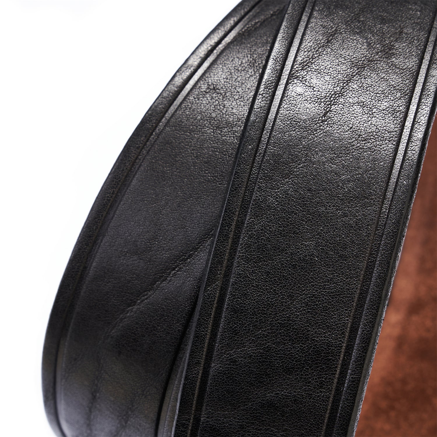 BELTLEY Casual Black Belt 1.5 - Full-Grain Leather & Stainless Steel Buckle