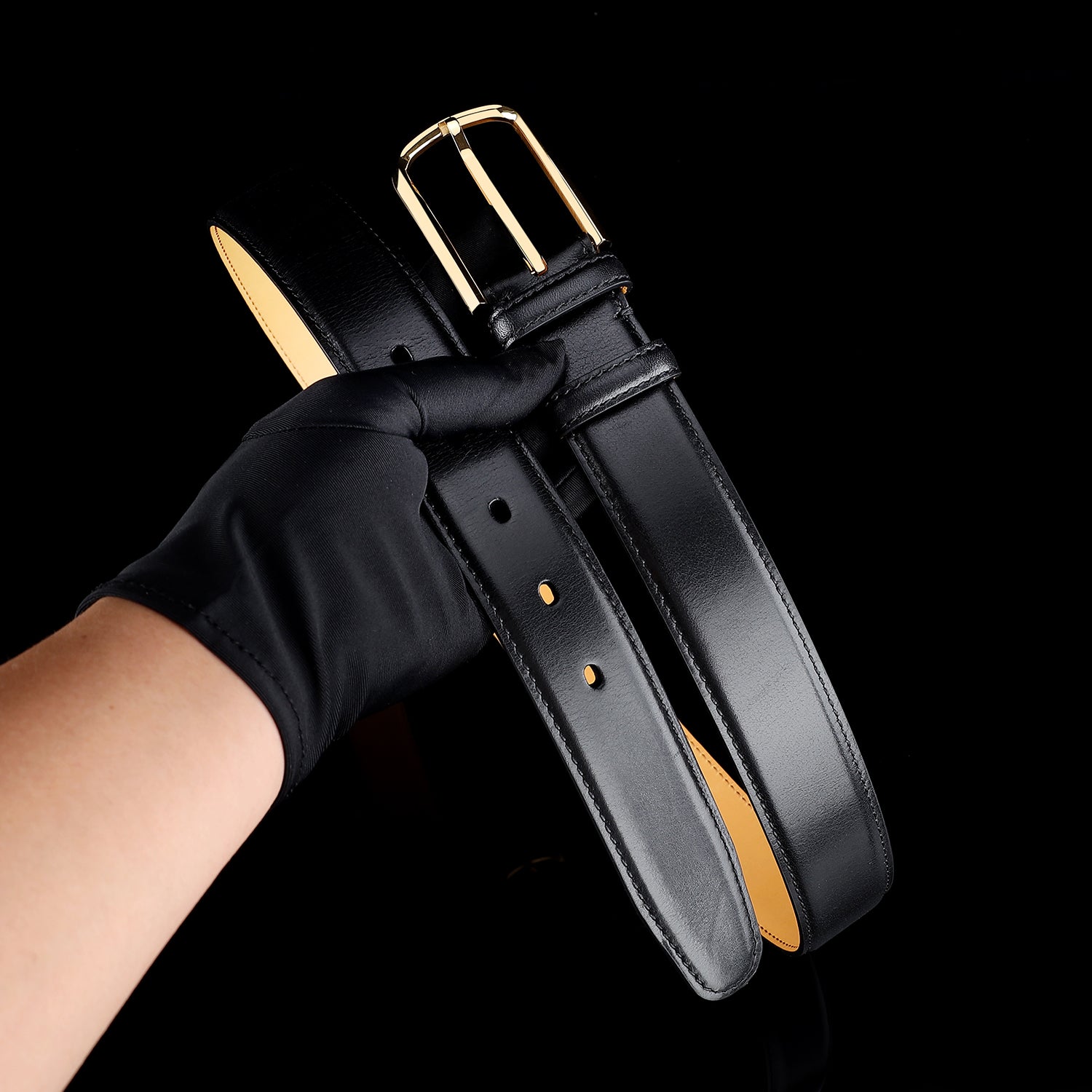 BELTLEY Classic Calfskin Leather Dress Belt – 1.38 Inches