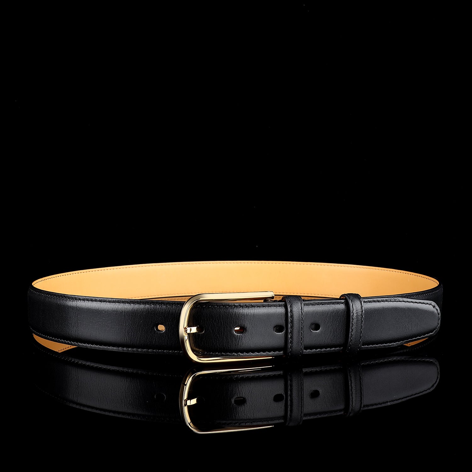 BELTLEY Classic Calfskin Leather Dress Belt – 1.38 Inches