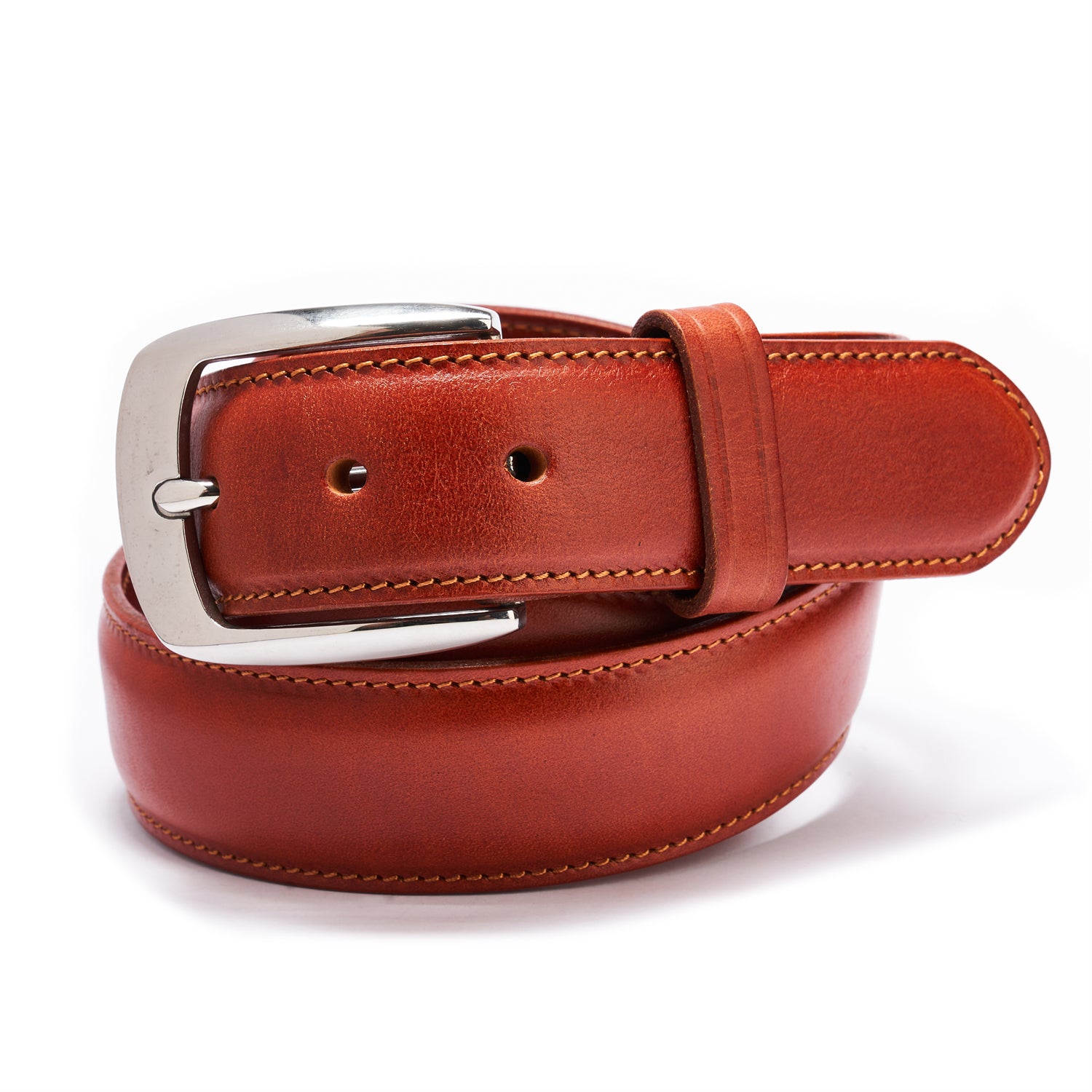 BELTLEY Heritage Dual-Layer Belt – 1.5“ Full-Grain Leather in Brown