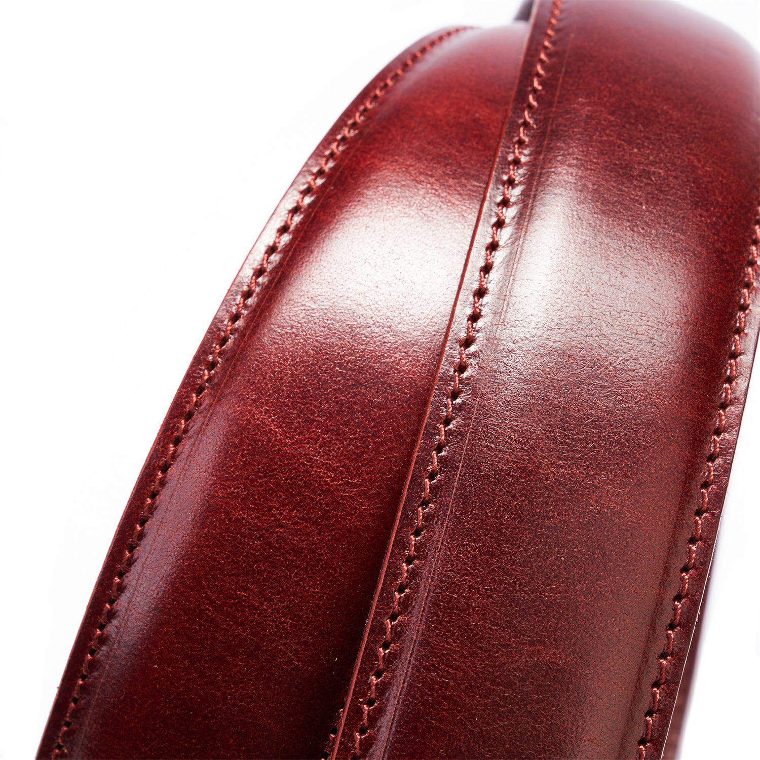 BELTLEY Deep Claret Heritage Belt – 38MM Full-Grain Leather Unisex