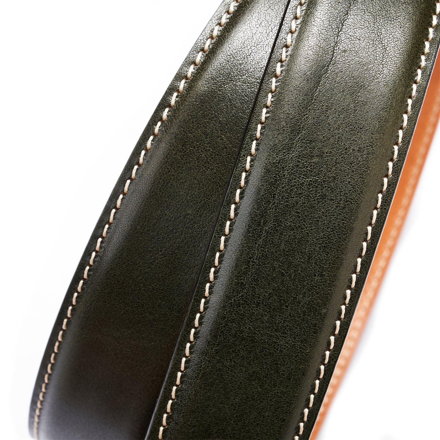 BELTLEY Deep Olive Heritage Belt – 35MM Full-Grain Leather