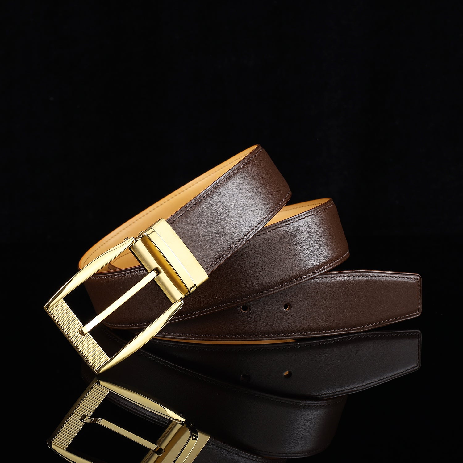 BELTLEY Genuine Calfskin Everyday Belt