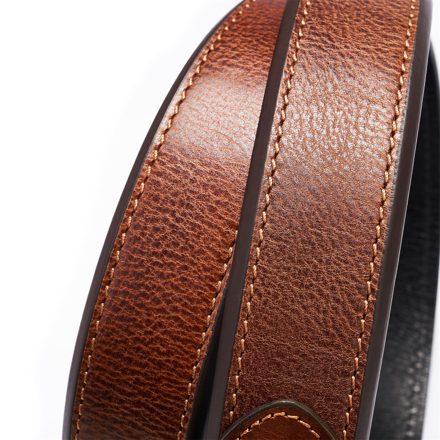 BELTLEY Heavy Duty 1.5 Belt - Double-Layer Full-Grain Leather in Saddle Brown