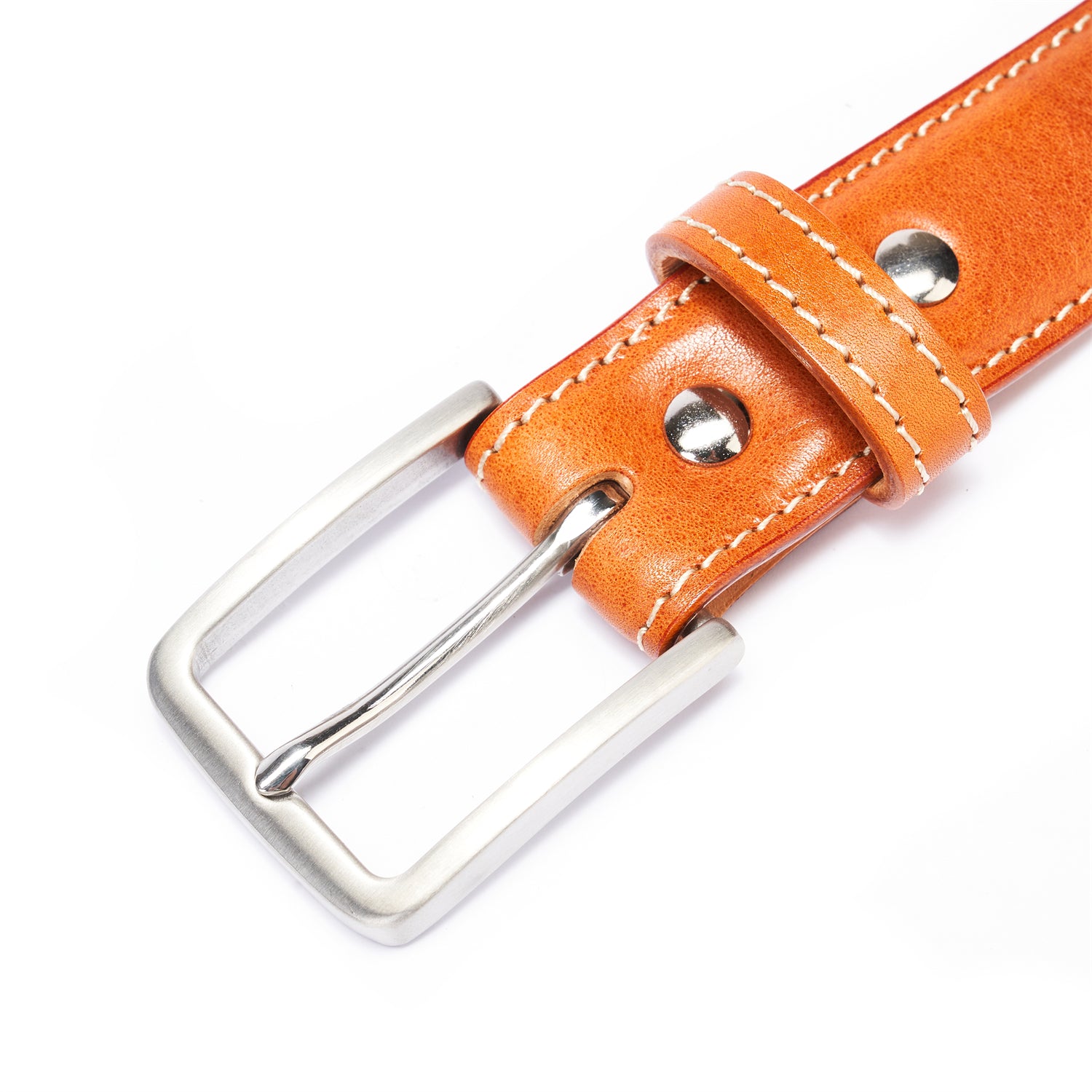BELTLEY Khaki Heritage Belt – 1.38“ Double-Layer Full-Grain Leather (Unisex)