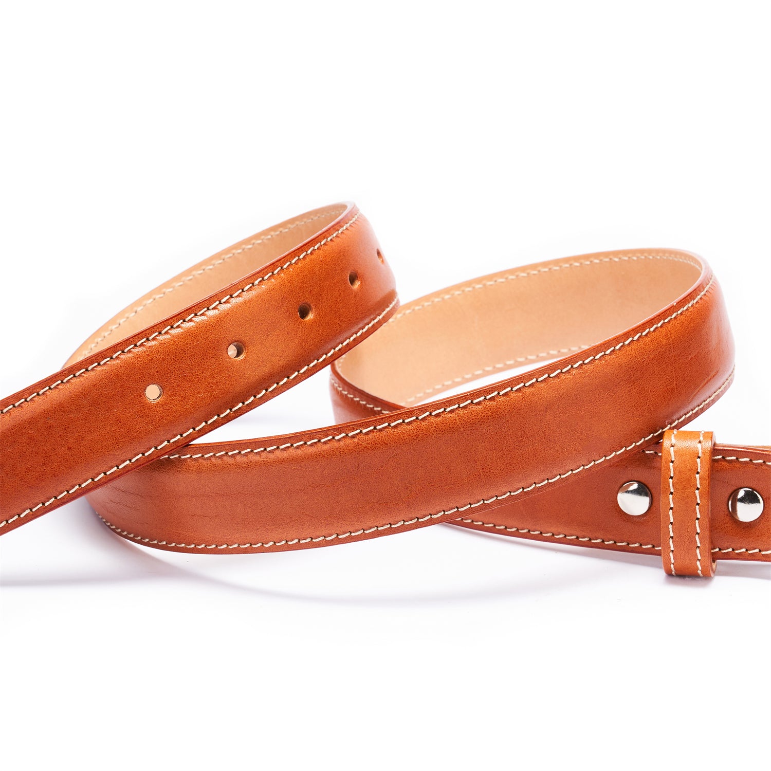 BELTLEY Khaki Heritage Belt – 1.38“ Double-Layer Full-Grain Leather (Unisex)