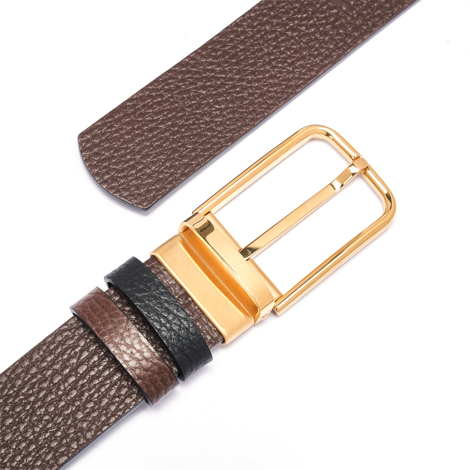 BELTLEY LuxeAffair Reversible Espresso/Black Belt 1.38 Width