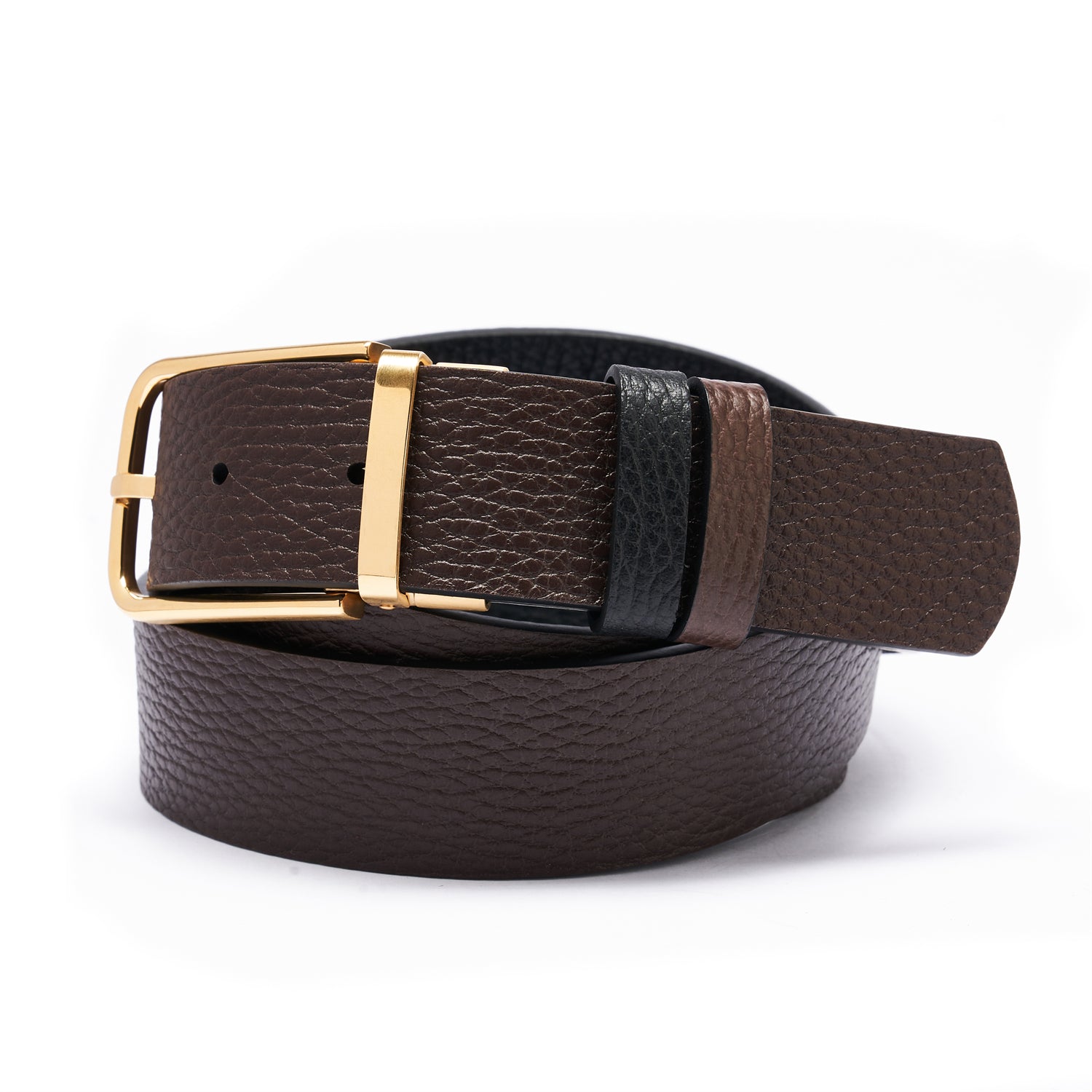 BELTLEY LuxeAffair Reversible Espresso/Black Belt 1.38 Width