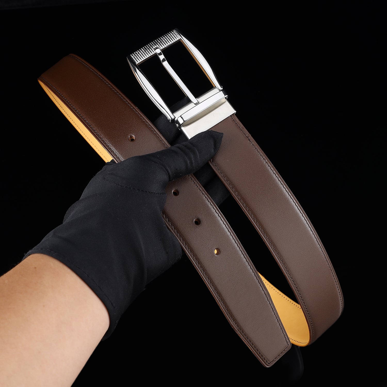 BELTLEY Men's Calfskin Casual Belt – Everyday Belt
