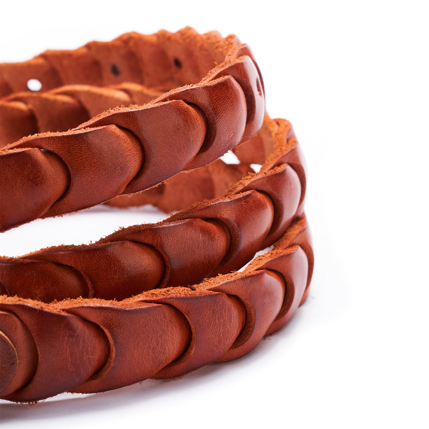 Orange Hand-Woven Belt For Lady 20mm By BELTLEY