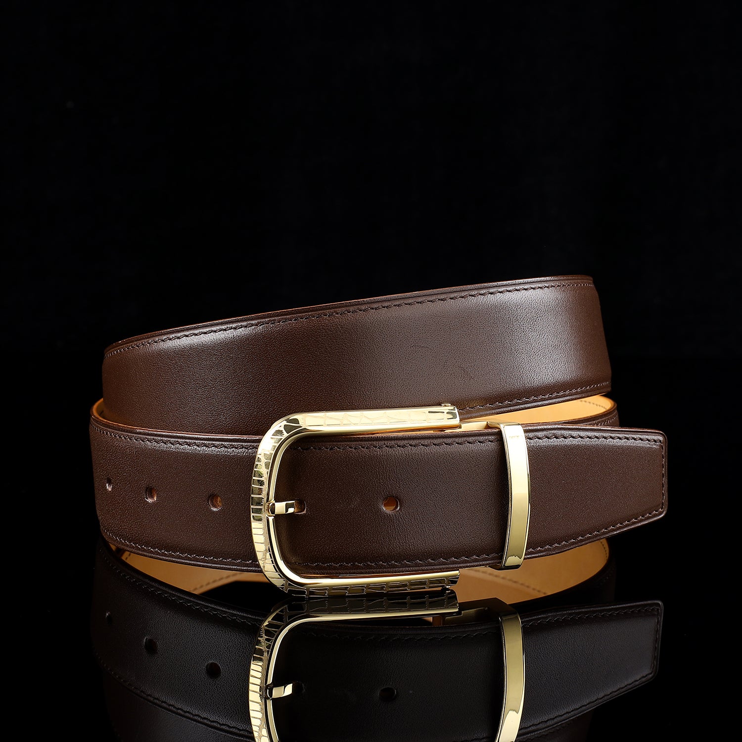 BELTLEY Premium Calfskin Everyday Belt for Men