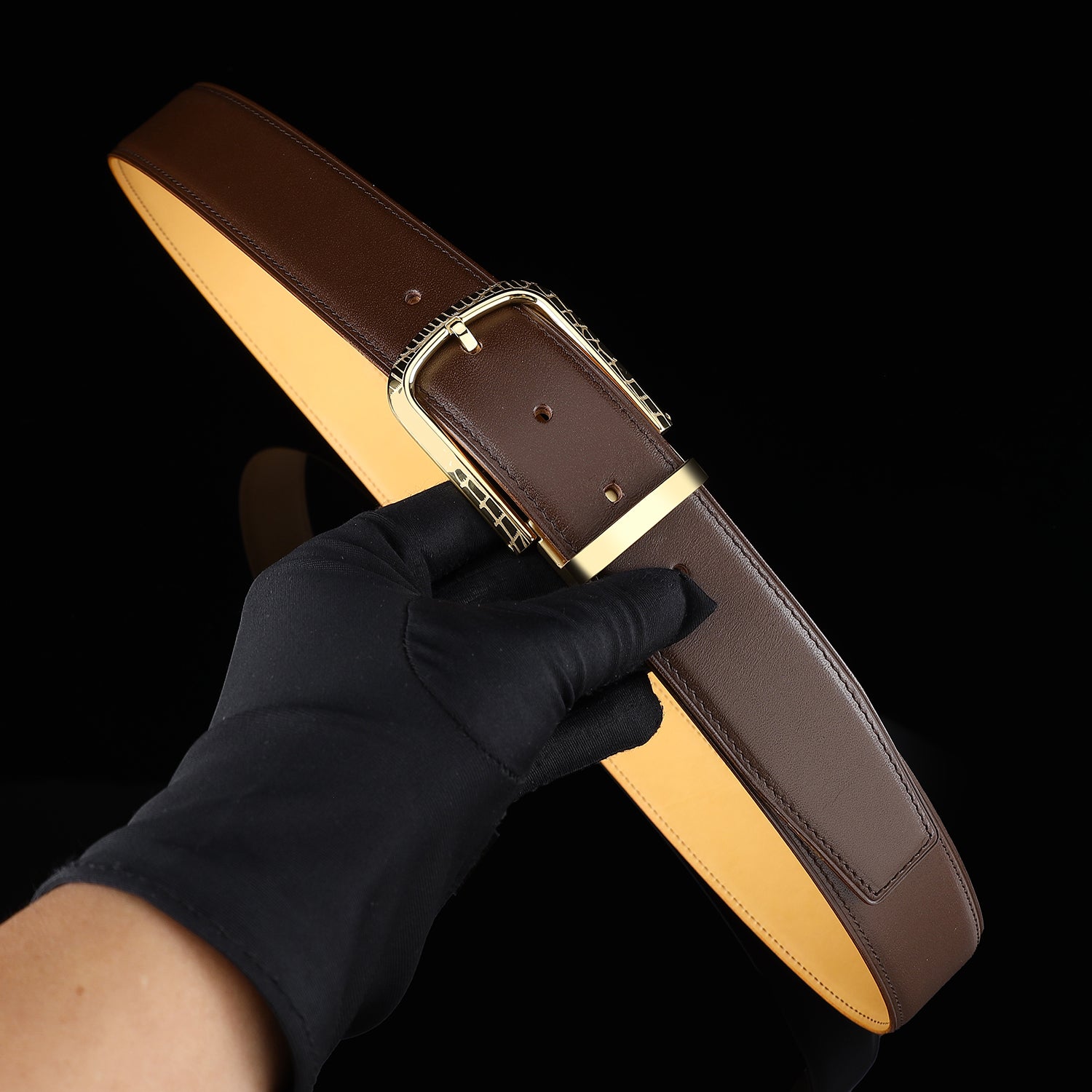BELTLEY Premium Calfskin Everyday Belt for Men