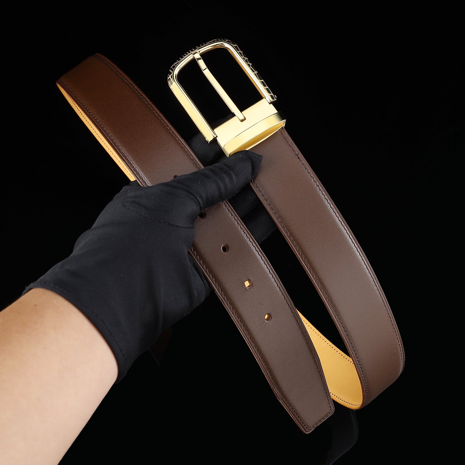 BELTLEY Premium Calfskin Everyday Belt for Men