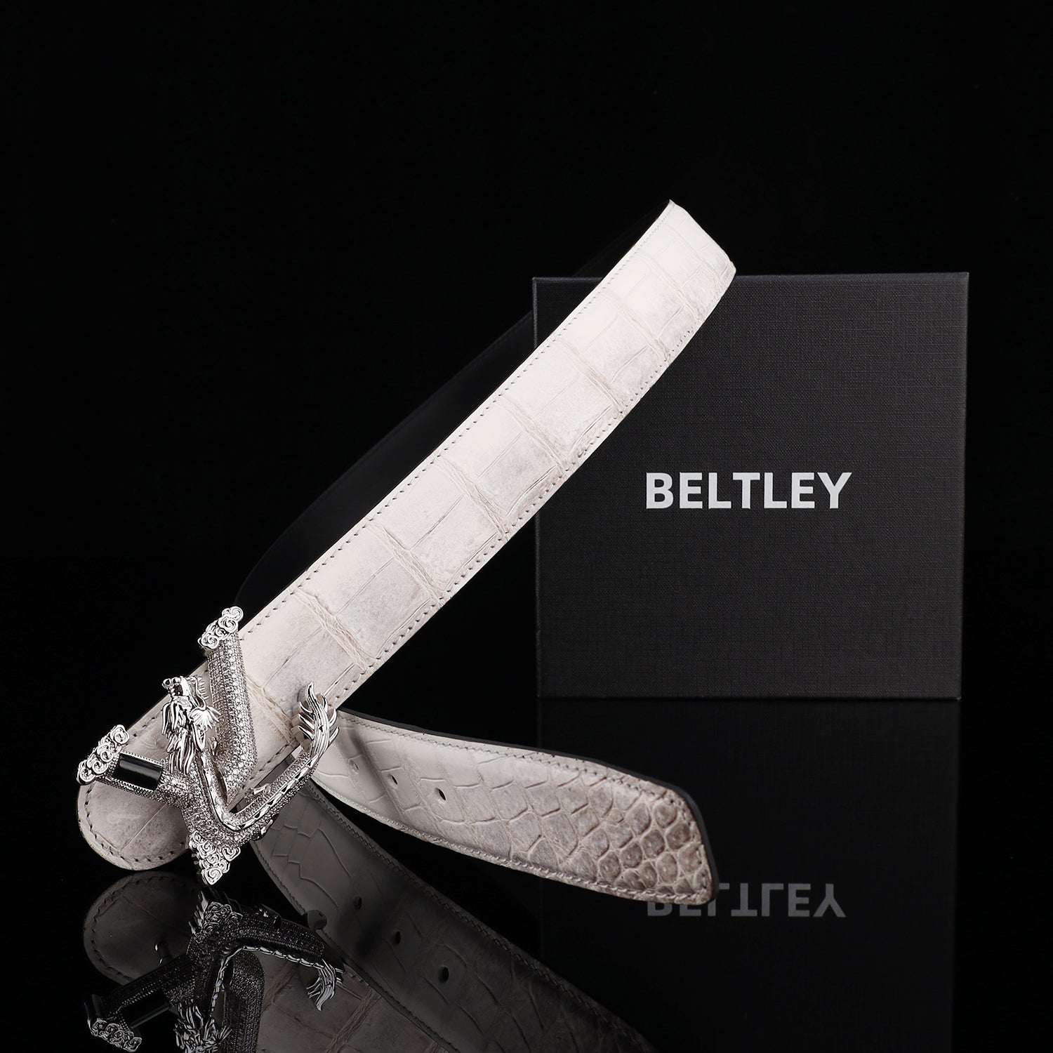 BELTLEY Premium Himalayan Exotic Leather Belt for Men