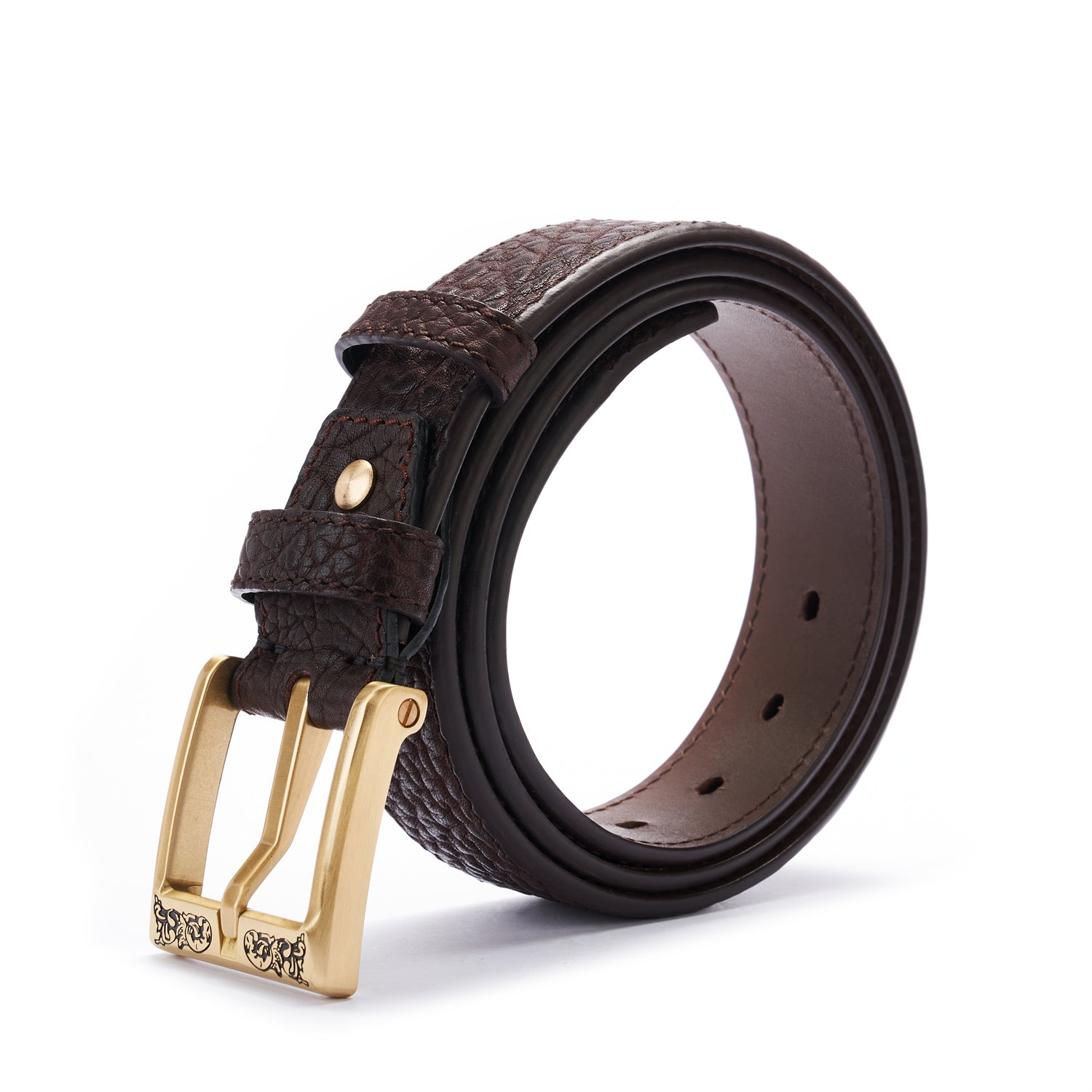 BELTLEY The Ultimate Rugged Belt-Espresso Bison Texture, 1.5 Inches