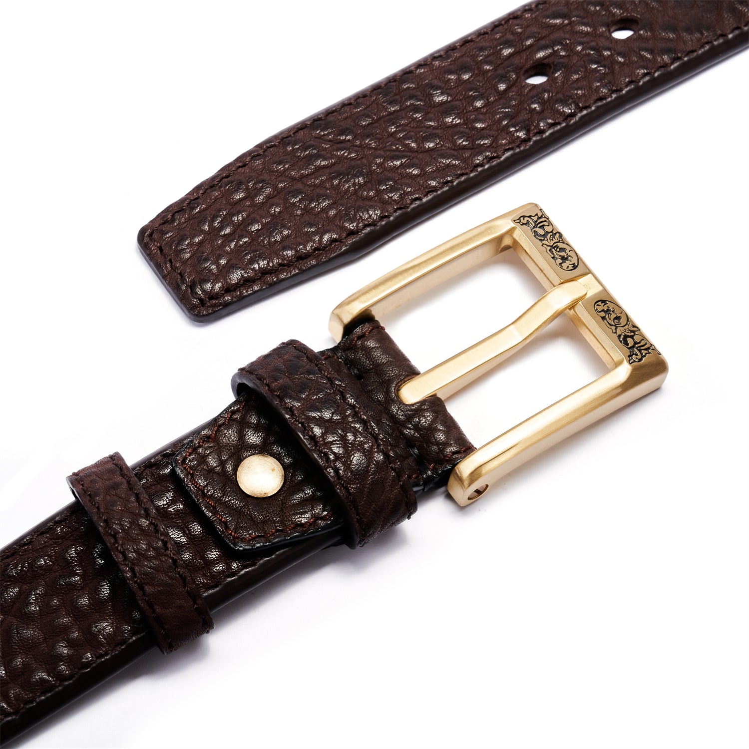 BELTLEY The Ultimate Rugged Belt-Espresso Bison Texture, 1.5 Inches