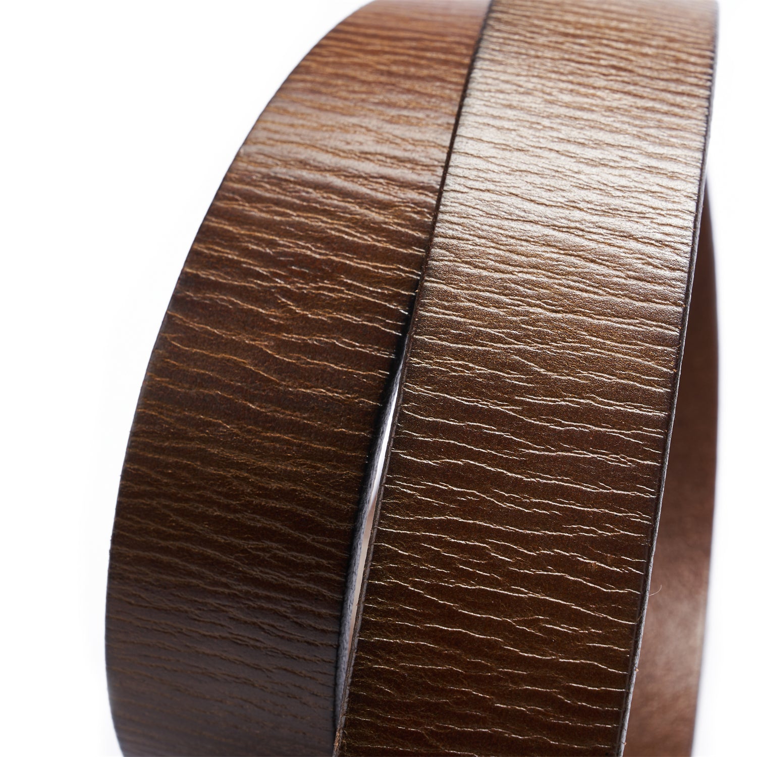 BELTLEY Unisex 1.25”Brown Leather Belt