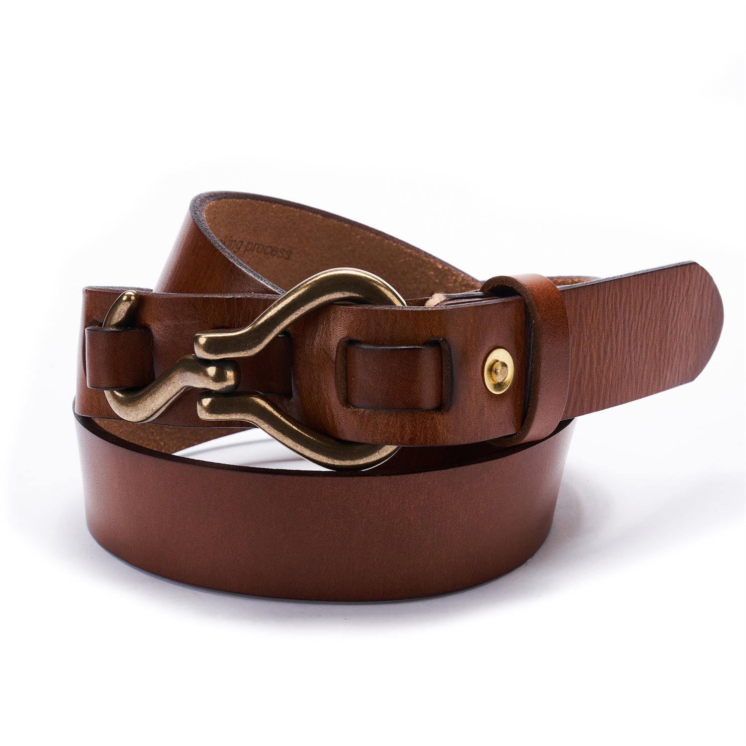 BELTLEY Unisex Brown Quick-Deployment Belt(1.25 Inches)