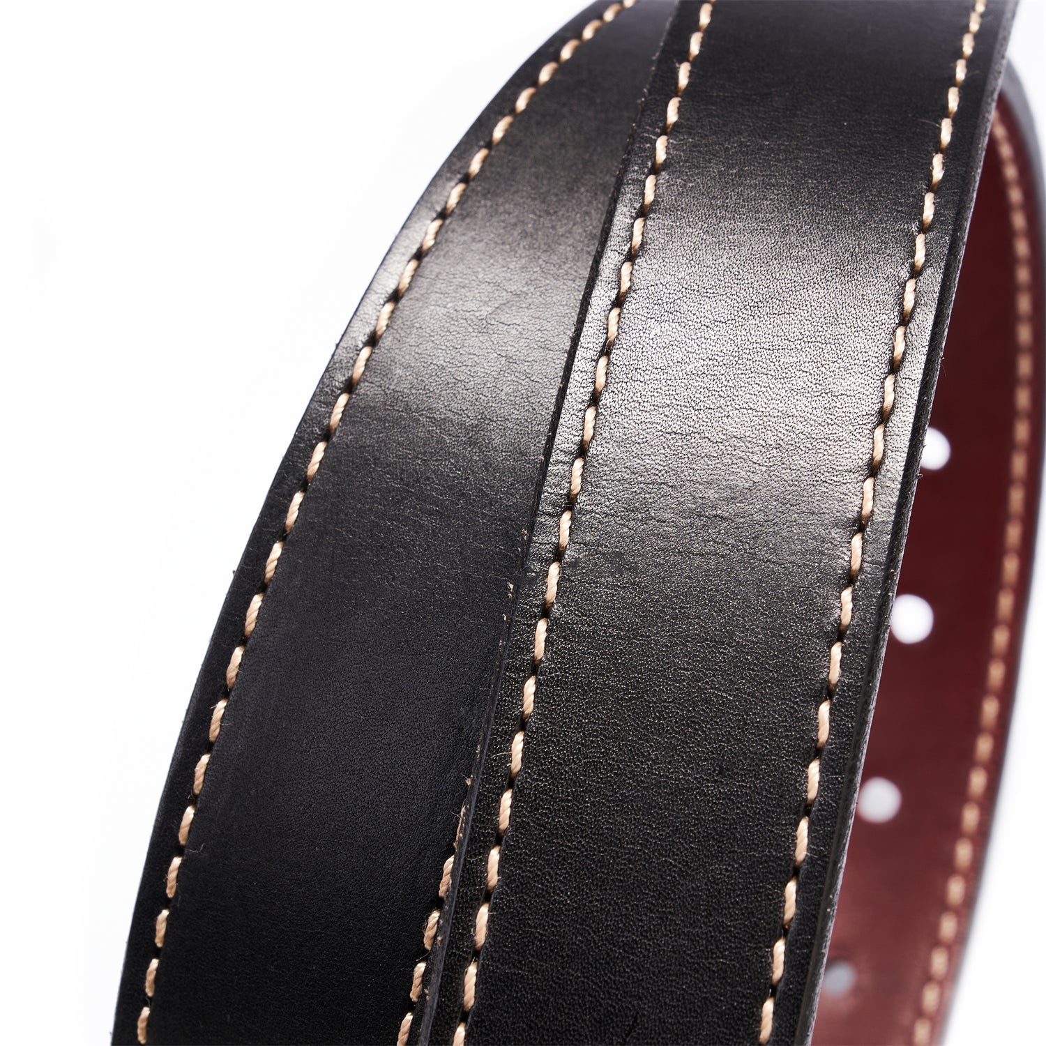 BELTLEY Unisex Reversible Belt β 1.38β Full-Grain Leather in Black & Wine