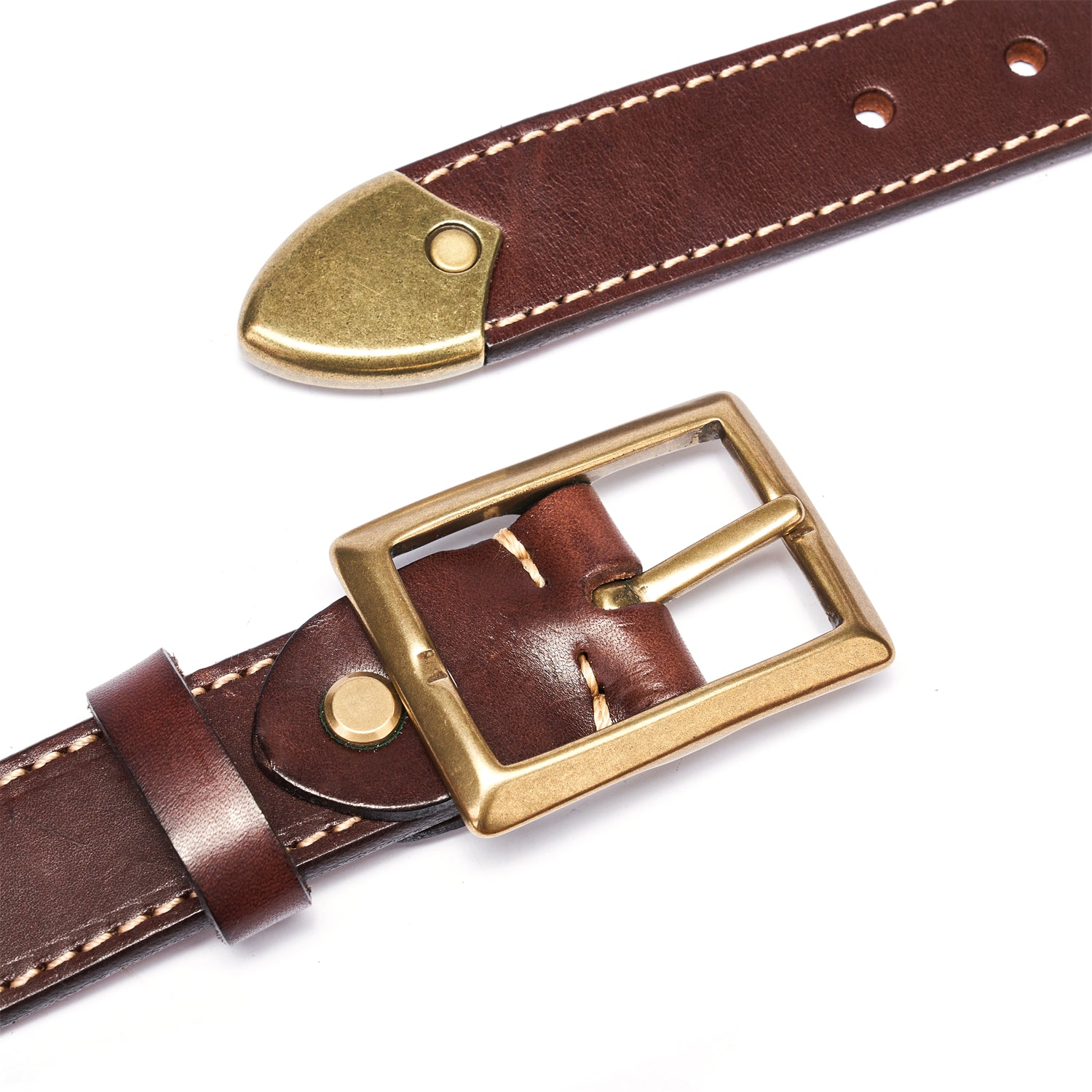 BELTLEY Unisex Reversible Belt 1.38 - Brown to Coco Full-Grain Leather