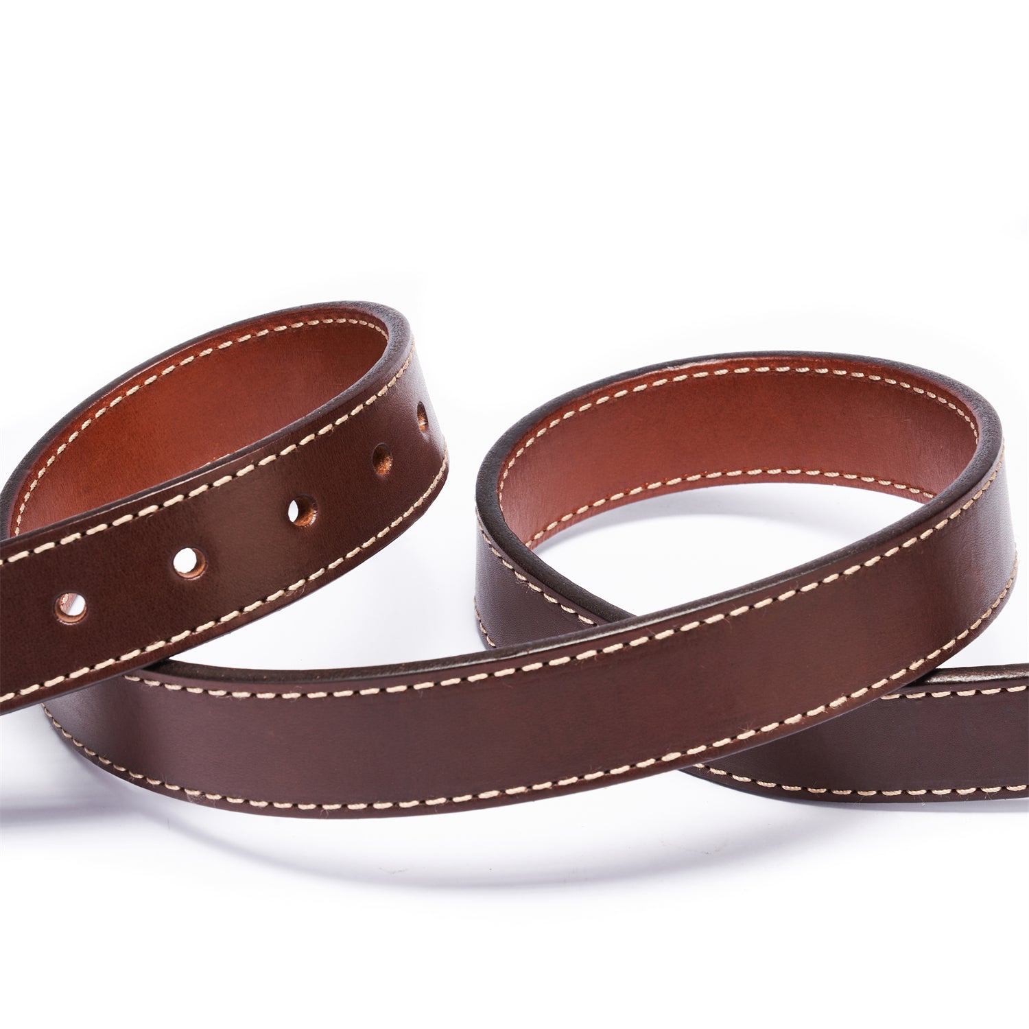 BELTLEY Unisex Reversible Belt 1.38 - Brown to Coco Full-Grain Leather