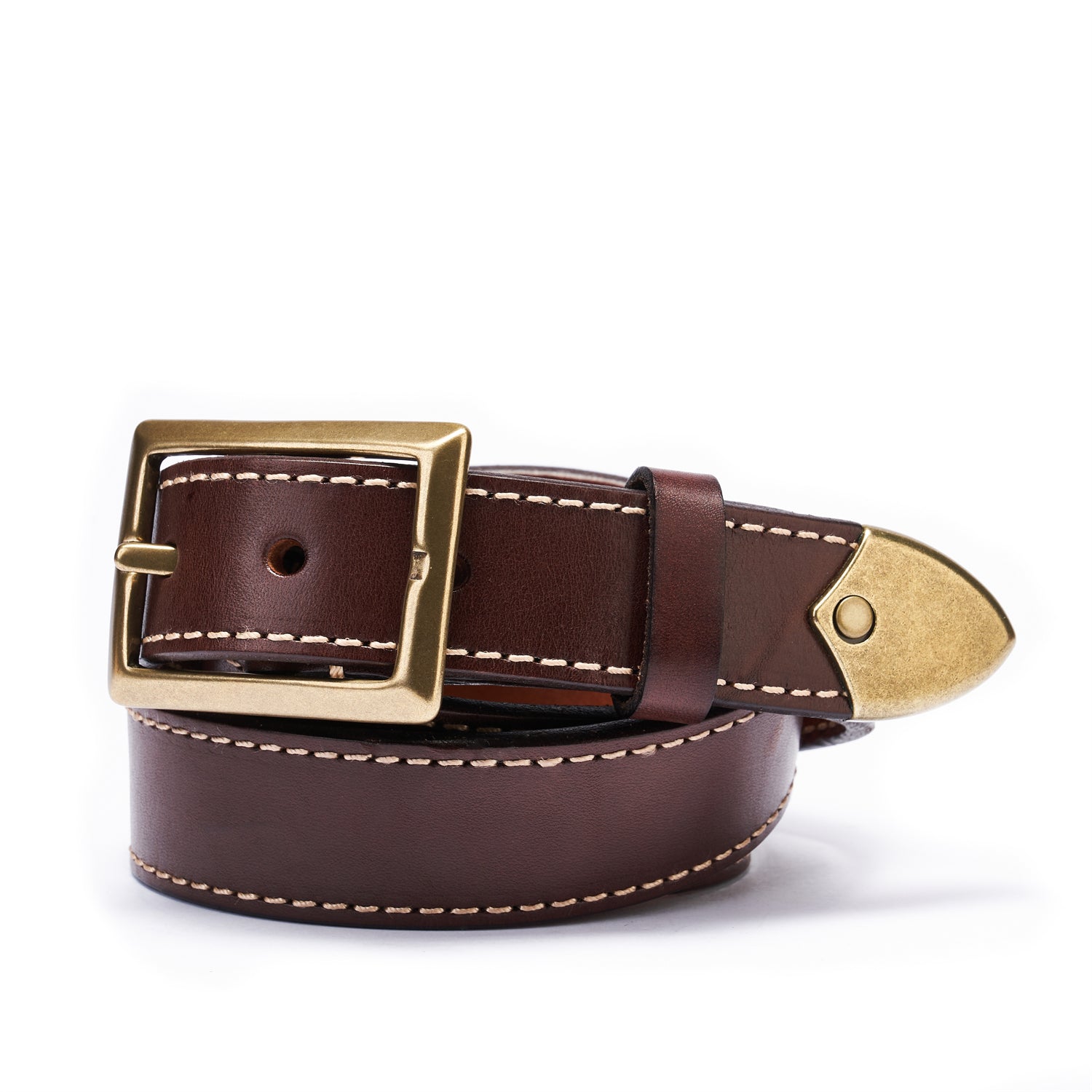 BELTLEY Unisex Reversible Belt 1.38 - Brown to Coco Full-Grain Leather
