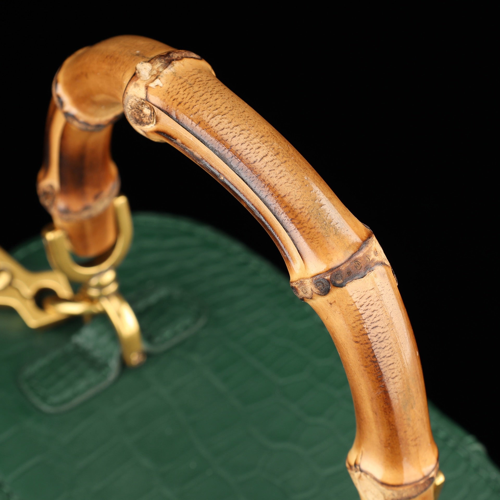 BELTLEY Vintage-Inspired Emerald Green Nile Crocodile Vanity Case