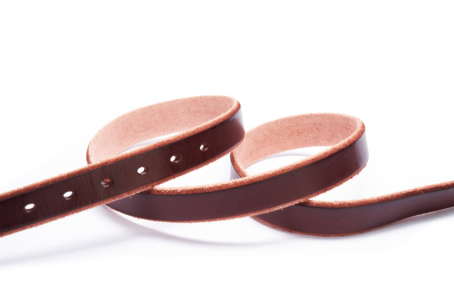 BETLEY Burgundy Full Grain Leather Belt for Women - Raw Edge Elegance (28mm)
