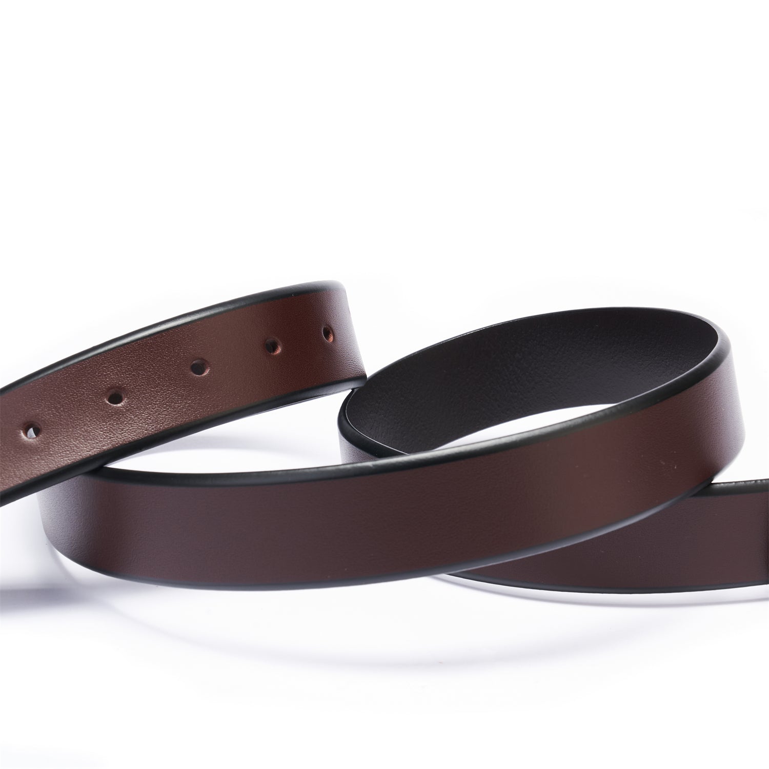 BELTLEY Dark Brown Slim Belt for Women – 1.38"
