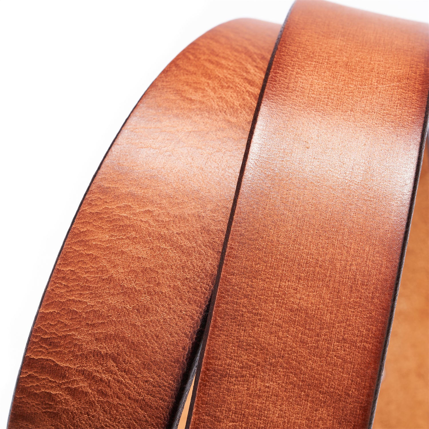 Classic Casual Belt – Full-Grain Leather with Solid Brass Buckle in Vintage Brown