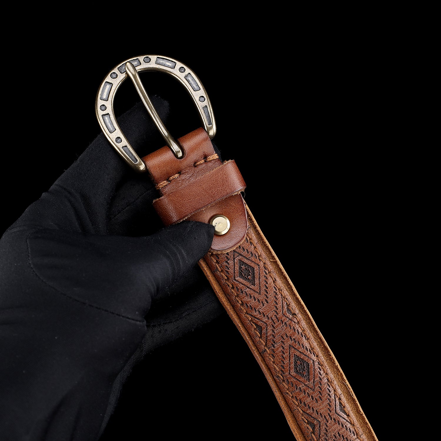 BELTLEY Women's Vintage Western Leather Belt – 1.18" Wide Casual Jeans Belt