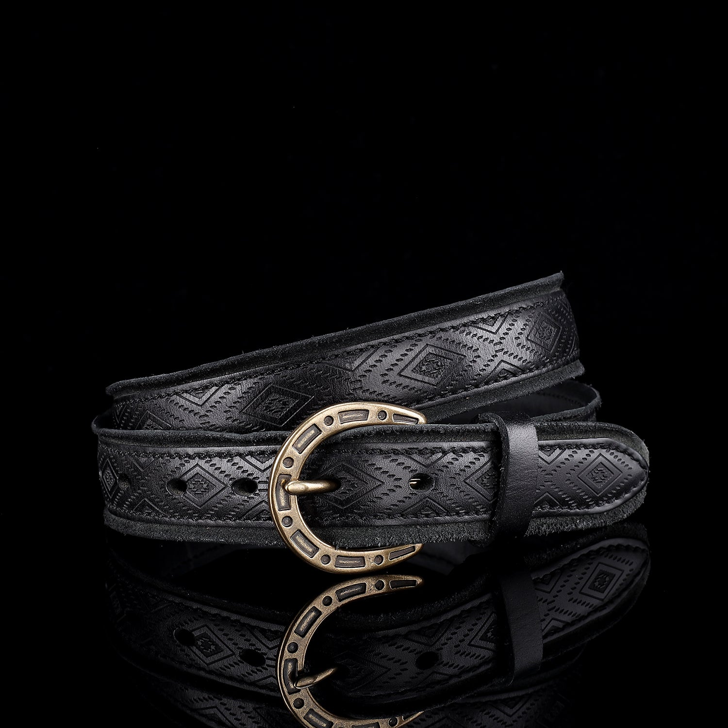 BELTLEY Women's Vintage Western Leather Belt – 1.18" Wide Casual Jeans Belt