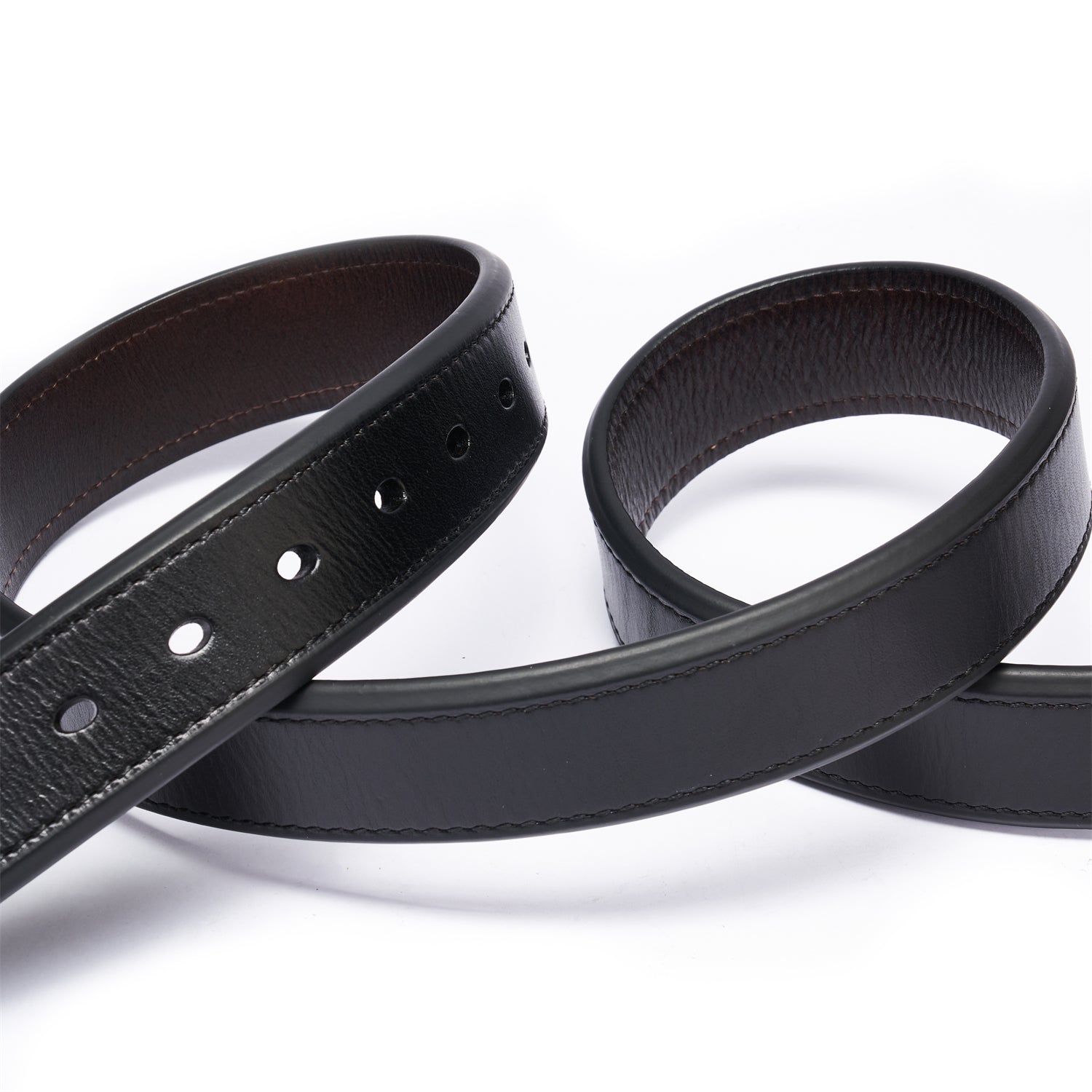 BELTLEY Heavy-Duty Black Leather Belt – 1.5” Extra Thick Full-Grain, Double-Layer